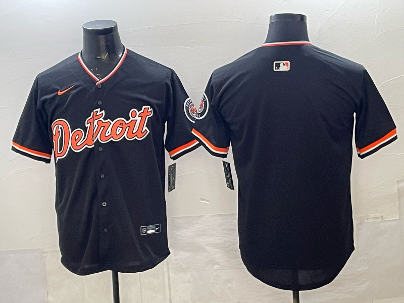 Men Detroit Tigers blank black Game Nike MLB Jersey14004->detroit tigers->MLB Jersey